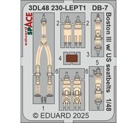Eduard ED3DL48230 1:48 Douglas Boston III/US DB-7B with US seatbelts SPACE set