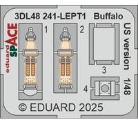 Eduard ED3DL48241 1:48 Brewster F2A-2 Buffalo US version SPACE set