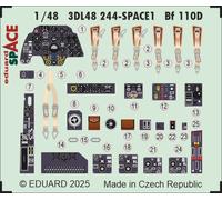 Eduard ED3DL48244 1:48 Messerschmitt Bf-110D SPACE set
