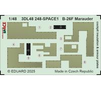 Eduard ED3DL48248 1:48 B-26F Marauder Cockpit Insulation SPACE Set