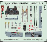 Eduard ED3DL48249 1:48 Mikoyan MiG-21F-13 black SPACE set