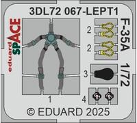 Eduard ED3DL72067 1:72 Lockheed-Martin F-35A Lightning II SPACE set