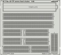 Eduard ED481148 Boeing B-17F Flying Fortress ammo feed chutes 1:48