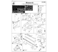Eduard ED53002 1:350 Bismark/Bismarck German Battleship Battleship