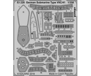 Eduard ED53228 1:350 German Submarine Type VIIC/41