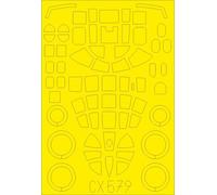 Eduard EDCX579 1:72 North-American B-25B Mitchell canopy frame paint mask