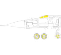 Eduard EDCX597 1:72 Mikoyan MiG-25PD canopy and wheel