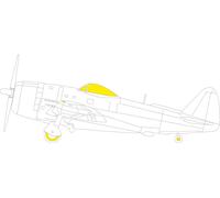 Eduard EDEX1026 1:48 Republic P-47D-30 Thunderbolt TFace canopy frame paint mask