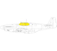 Eduard EDEX1036 1:48 P-51B/C Mustang Framed Canopy TFace Mask