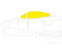 Eduard EDEX1077 1:48 North-American F-86A Sabre TFace canopy frame paint mask