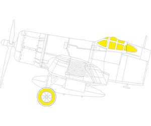 Eduard EDEX1081 1:48 Vought F4U-2 Corsair TFace canopy frame paint mask