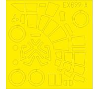 Eduard EDEX699 1:48 Heinkel He-111Z 'Zwilling' TFace canopy frame paint mask