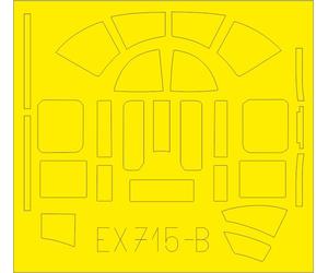Eduard EDEX715 1:48 North-American B-25D Mitchell TFace canopy frame paint mask