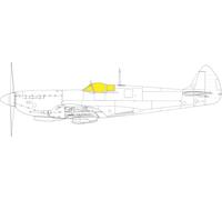 Eduard EDEX923 1:48 Supermarine Spitfire Mk.VIII TFace canopy frame paint mask