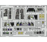 Eduard EDFE1370 1:48 Lockheed-Martin F-16D Block 40