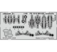 Eduard EDFE1518 Sikorsky MH-60L Black Hawk seatbelts STEEL 1:48