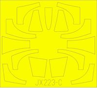 Eduard EDJX223 1:32 Lockheed TF-104G Starfighter TFace canopy frame paint mask