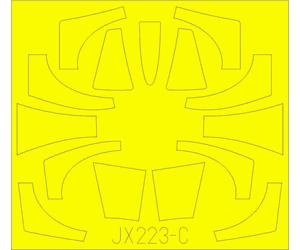 Eduard EDJX223 1:32 Lockheed TF-104G Starfighter TFace canopy frame paint mask