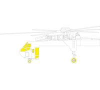 Eduard EDJX308 1:35 Sikorsky CH-54A "Tarhe" TFace canopy frame paint mask