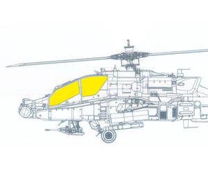Eduard EDJX328 1:35 Bell/Boeing AH-64A Apache Early TFace canopy mask