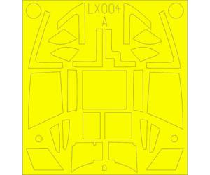 Eduard EDLX004 1:24 de Havilland Mosquito FB Mk.VI TFace canopy frame paint mask