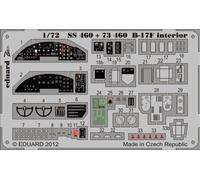 Eduard EDSS460 Boeing B-17F Flying Fortress Interior (Revell kit) 1:72 Etch Part