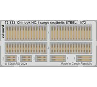 Eduard EDU73833 1/72 Boing Burtle Chinook HC.1 Cargo Seat Belt, Stainless Steel (For Airfix) Plastic Model Parts