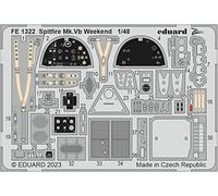 Eduard EDUFE1322 1/48 Zoom Series Supermarine Spitfire Mk.5 Etched Parts (for Edudo) Plastic Model Parts