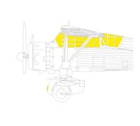 Eduard EX1109 Westland Lysander Mk.I/Mk.III 1:48 TFace Canopy Frame Paint Mask