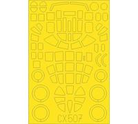 Eduard Express Mask B-25C/D Mitchell - 1:72 Model Kit for Airfix