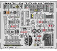 Eduard FE1038 Etched Aircraft Detailling Set 1:48 Lockheed F-104G Starfighter la