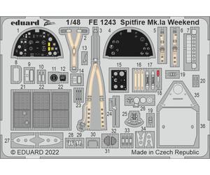 Eduard FE1243 1:48 Supermarine Spitfire Mk.Ia Weekend
