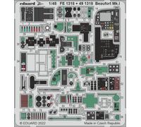 EDUARD ZOOM 1/48 ETCHED DETAILS FE1318 BEAUFORT Mk.1 interior (for ICM kit)
