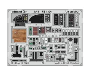 Eduard FE1326 Avro Anson Mk.I Photo Etched Zoom Set for Airfix 1/48
