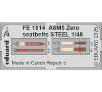 EDUARD FE1514 Zoom Set A6M5 Zero SEATBELTS Steel 1/48