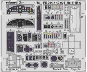 Eduard FE904 Etched Aircraft Detailling Set 1:48 Heinkel He-111H-6 WWII German B