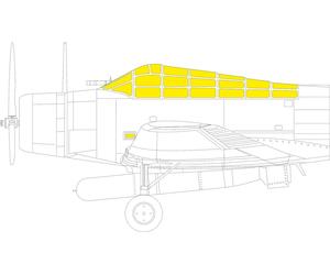 Eduard JX317 1:32 TBD-1 Devastator TFace canopy frame paint mask (inside & outsi