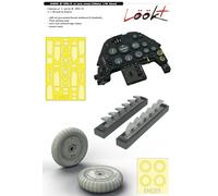 EDUARD LööK+ 644045 1/48 Bf 109G-10 w/early wheels. 4 Sets; Etch, Resin & masks