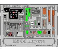 Eduard - Nakajima Ki-84 Hayate Interior Hasegawa Kit Etched Parts 1:3 2 New Ob