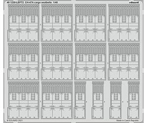 Eduard Photoetch 1:48 - CH-47A cargo seatbelts (HBB)