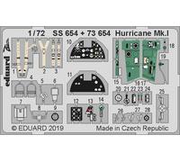 Eduard SS654 Etched Aircraft Detailling Set 1:72 Hawker Hurricane Mk.I