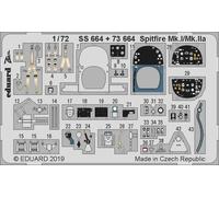 Eduard SS664 Etched Aircraft Detailling Set 1:72 Supermarine Spitfire Mk.I/Mk.II
