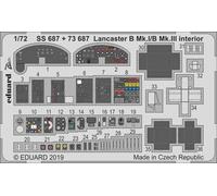 Eduard SS687 Etched Aircraft Detailling Set 1:72 Avro Lancaster B.I/III interior