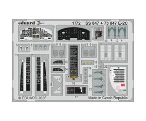 Eduard SS847 Grumman E-2C Hawkeye 1:72 Etch Set for Heller 82300