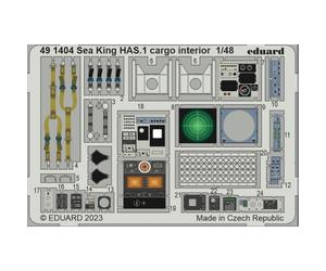 Eduard Westland Sea King HAS.1 Cargo Interior 1:48 Etch Set for Airfix A11006