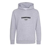 Eduardo Camavinga Kids Hoodie - Gray / 9-11 years