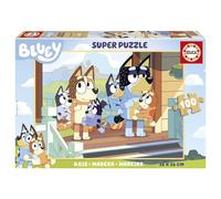 Educa - 100 Bluey Wooden Puzzle Eco-Friendly Set | Beloved Australian Character | Learning Toy | Assembled 36x26cm (19967)