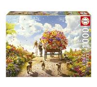 Educa - 1000 Piece Flower Cart Jigsaw Puzzle | Nature and Flowers Puzzle | Size 68x48cm | Includes Glue Fix | For Adults 14+ (19921)