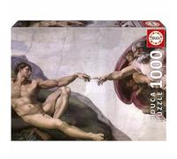 Educa - 1000 Piece Jigsaw Puzzle for Adults | The Creation of Adam | Michelangelo Sistine Chapel Masterpiece | Ages 14+ (20579)