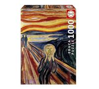 Educa - 1000 Piece Jigsaw Puzzle for Adults | The Scream by Edvard Munch | Iconic Art Masterpiece | Assembled Size 68 × 48 cm | UK | Ages 14+ (20308)